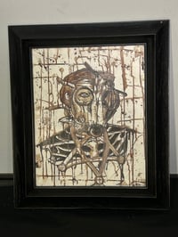 Image 2 of “Gas Mask “  Original Blood Painting Framed