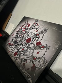 Image 3 of “Demon and Roses “  Metallic Canvas Print