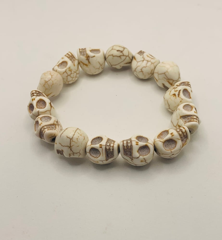 Image of Skull bracelet made of bone