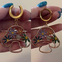 Floral Mushroom Dangles (sizes 4g-2")
