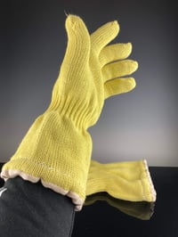 Image 1 of 12"  Wool lined, Kevlar heat protection gloves