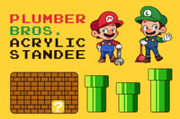 Image 1 of Mario & Luigi Acrylic Standee