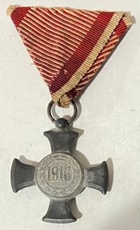 Image 3 of WW1 (Austro-Hungarian Empire) Iron Cross of Merit Medal - 1916