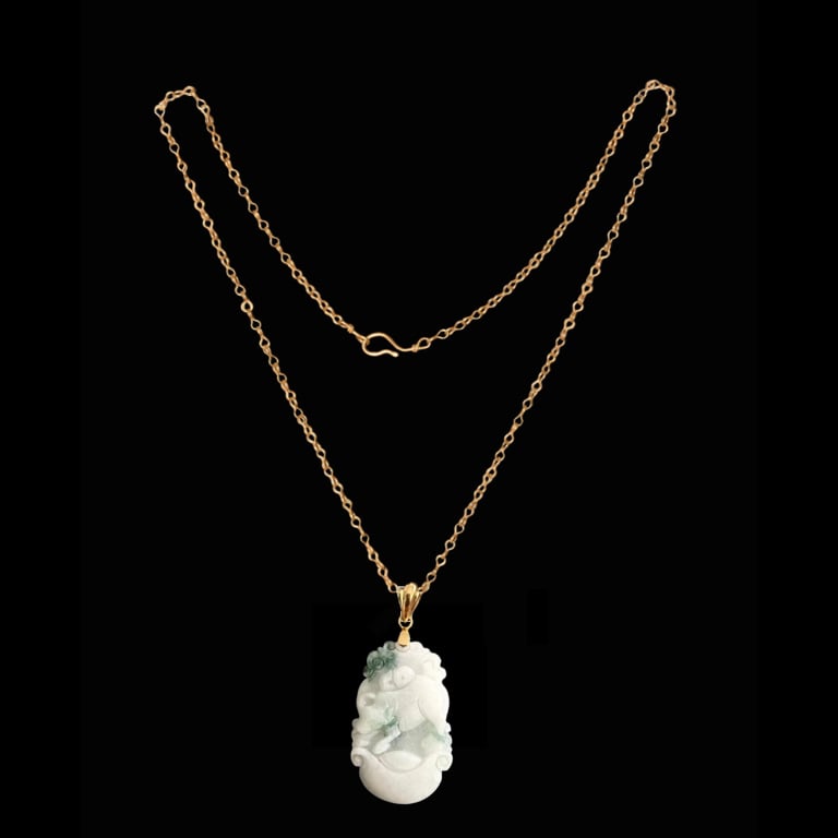 Ox jade pendant deals