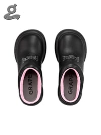 Image 3 of Black Logo Platform Slippers