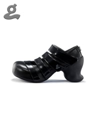 Image 4 of Black Velcro Platform Shoes