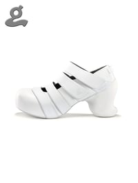 Image 4 of White Velcro Platform Shoes