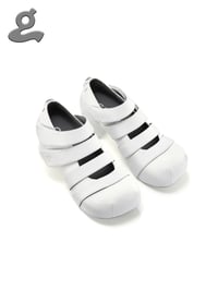 Image 2 of White Velcro Platform Shoes