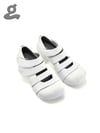 White Velcro Platform Shoes