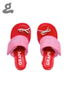 Rhinestone Heart Logo Flip-Flops