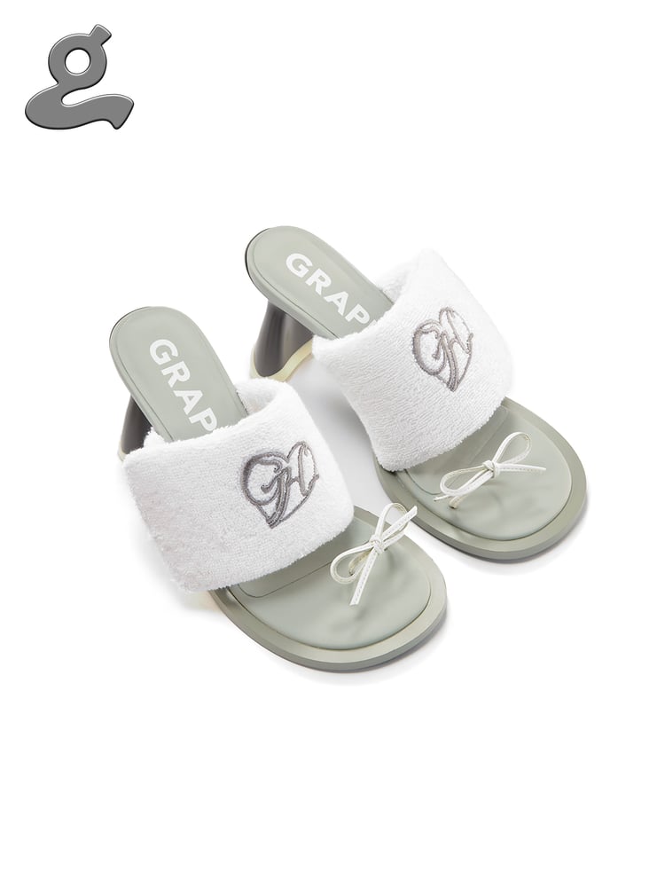 Image of Embroidery Heart Logo Flip-Flops