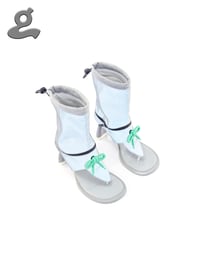 Image 1 of Grey Detachable Boot Sandals