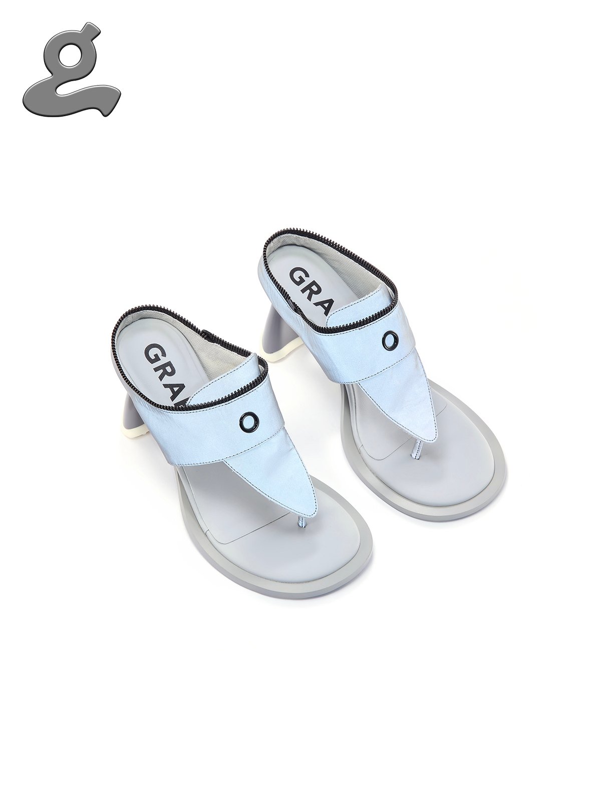 Image of [Pre-Order] Grey Detachable Boot Sandals