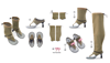 Green Detachable Boot Sandals