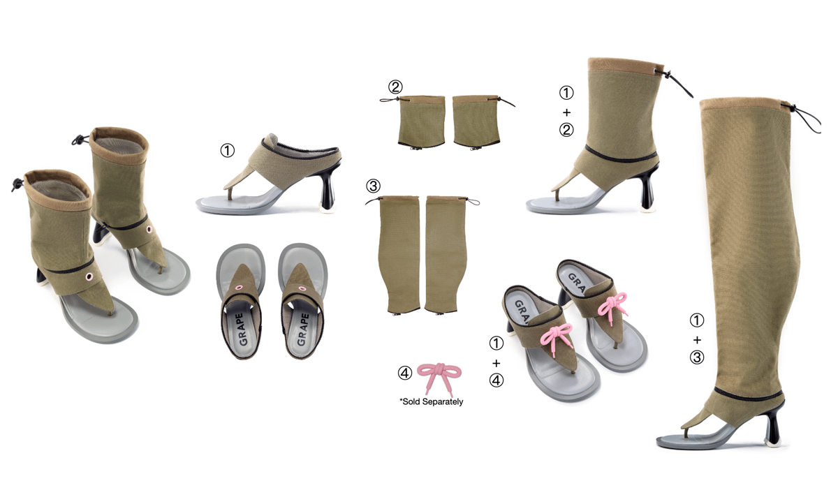 Image of [Pre-Order] Detachable Boot Sandals