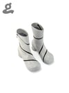 Grey Spiral Zipper Boots