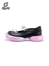 Image 2 of Black/Pink Rivet Mary Jane Shoes