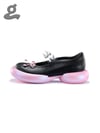 Black/Pink Rivet Mary Jane Shoes