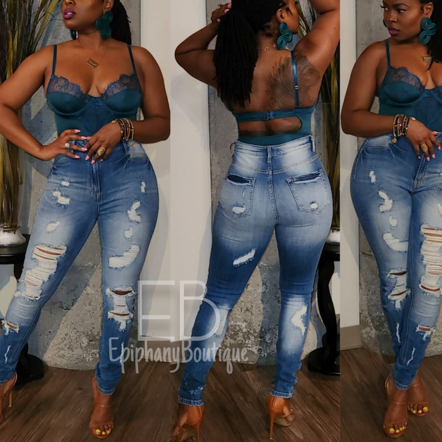 Image of The Monica Jeans & The Tia Lace Bodysuit: **Sold SEPARATELY**