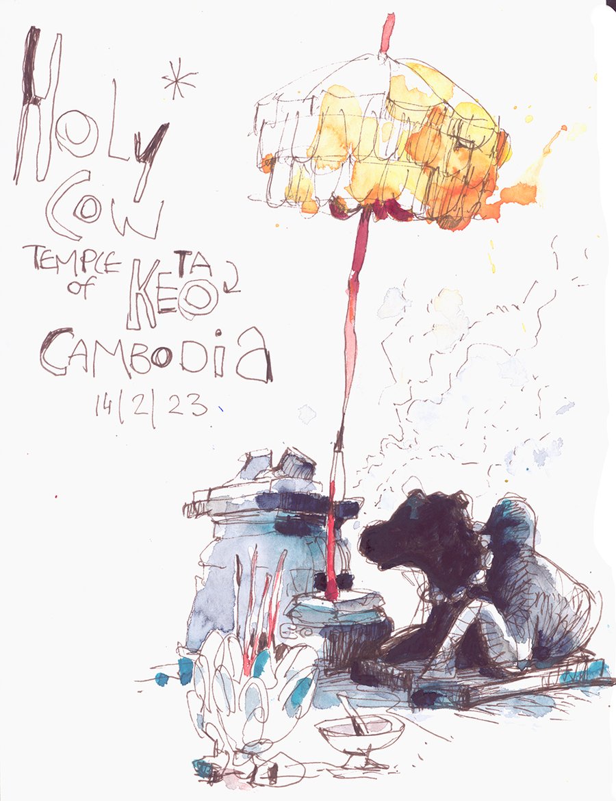 Image of Holy Cow, angcor, Cambodia