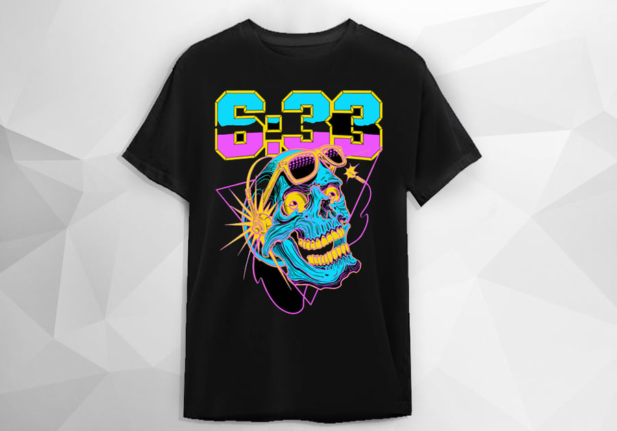 Image of 80s SKULL Men and Women T-shirt