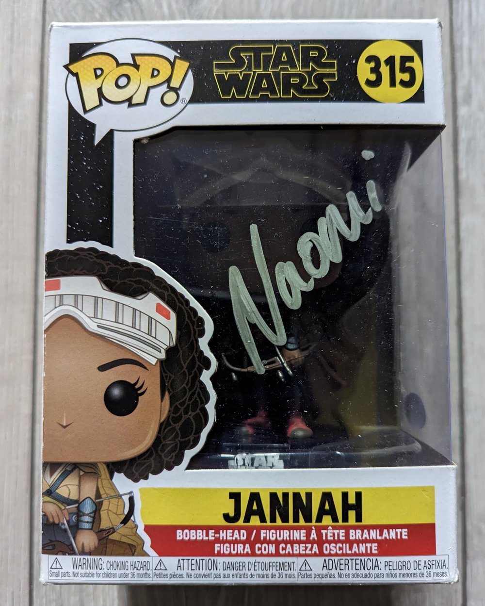 Naomi Ackie Star Wars Jannah Signed Funko Pop ACOA 