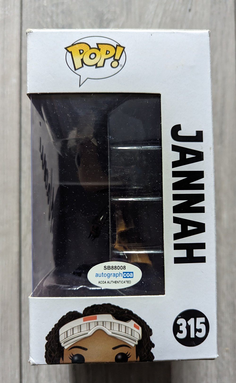 Naomi Ackie Star Wars Jannah Signed Funko Pop ACOA