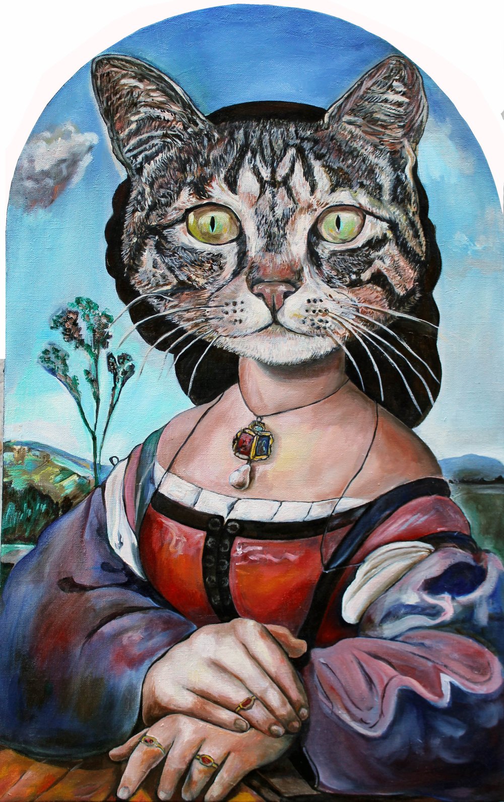 Renaissance Portrait of a Cat