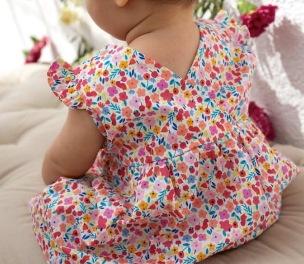 Katia Popline Estampada flores - Disponível em loja fsica