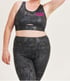 CURVY Camo Foil Peekaboo Racer Sports Bra Image 2