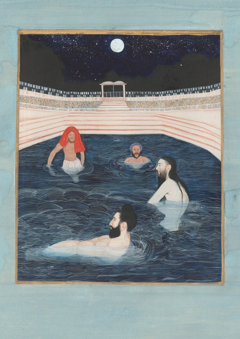 Image of Fine Art Print - Bathing under the moon and stars 2022 - A3