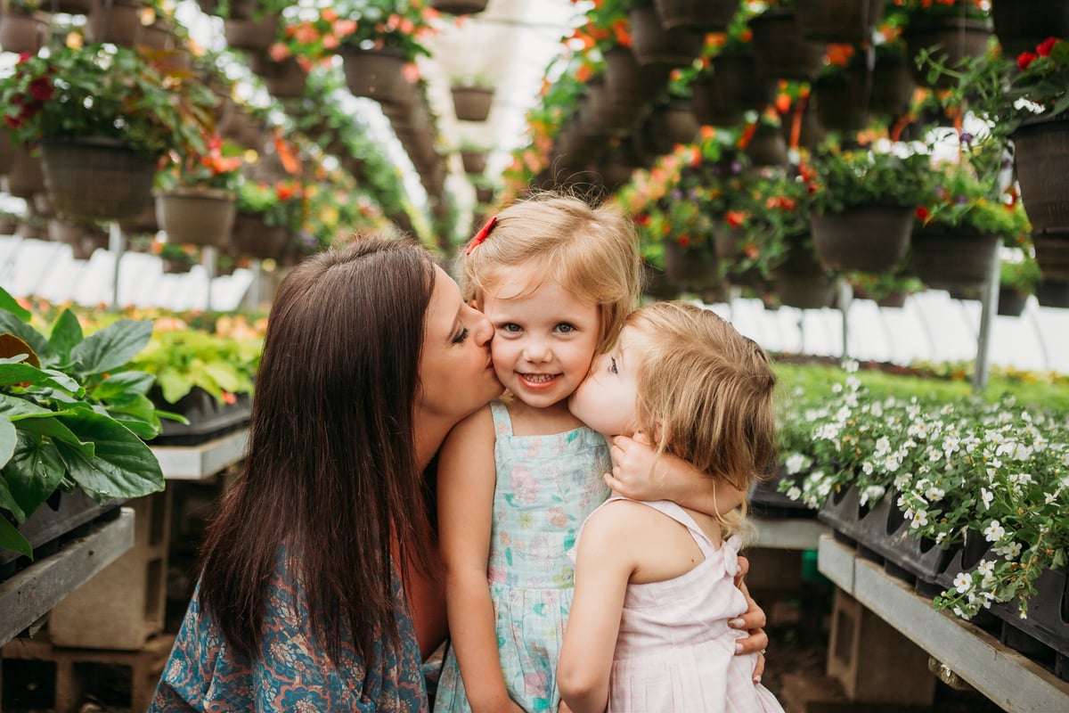 Image of $100 (deposit only) Mommy & Me Mini Greenhouse Sessions-$299 (+$75 if dad/grandma/etc is added)