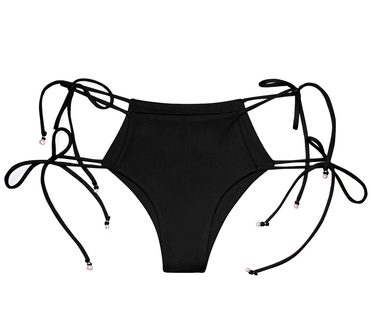 Hmbd Black Pearls High Bikini Bottom 7354