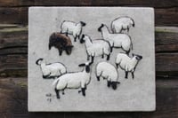 Image 1 of Felted wall hanging "Sheep"