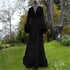 Black "Rita" Sheer Dressing Gown  Image 2