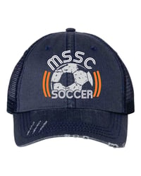 Image 1 of MSSC Soccer Hat Grunge