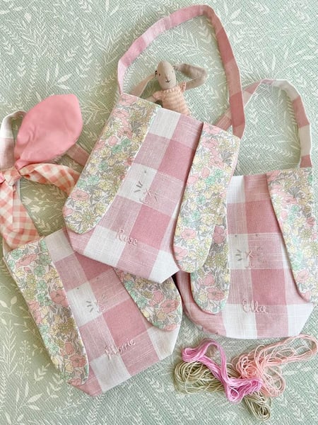 Image of Gingham Bunny Bags
