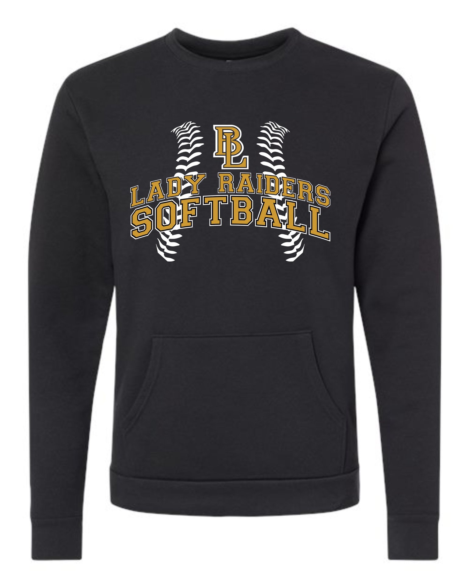 Image of Lady Raider Softball sweatshirt with pouch