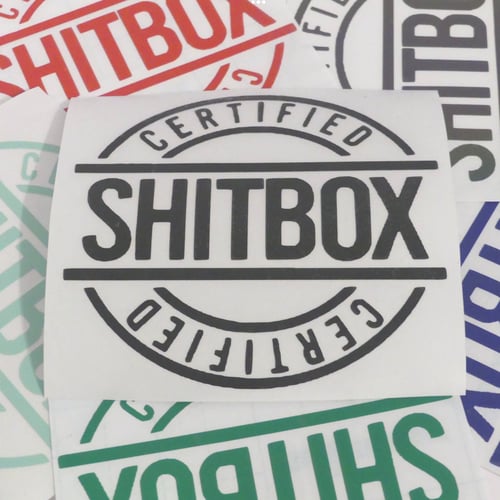 Image of 5" Certified Shitbox Sticker