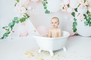 Image of PRECIOUS PEONY CAKE SMASH MINI