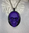Purple Skull Gris Gris Power Necklace by Ugly Shyla
