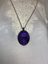 Purple Skull Gris Gris Power Necklace by Ugly Shyla