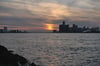 Cloudy sunset over Detroit & Windsor - Belle Isle Park