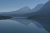 Smoky morning fog on St. Mary Lake - Glacier National Park