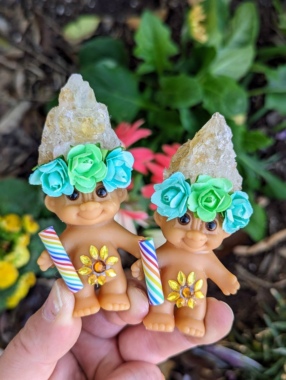 Citrine Lucky Shorty Troll 3.5"