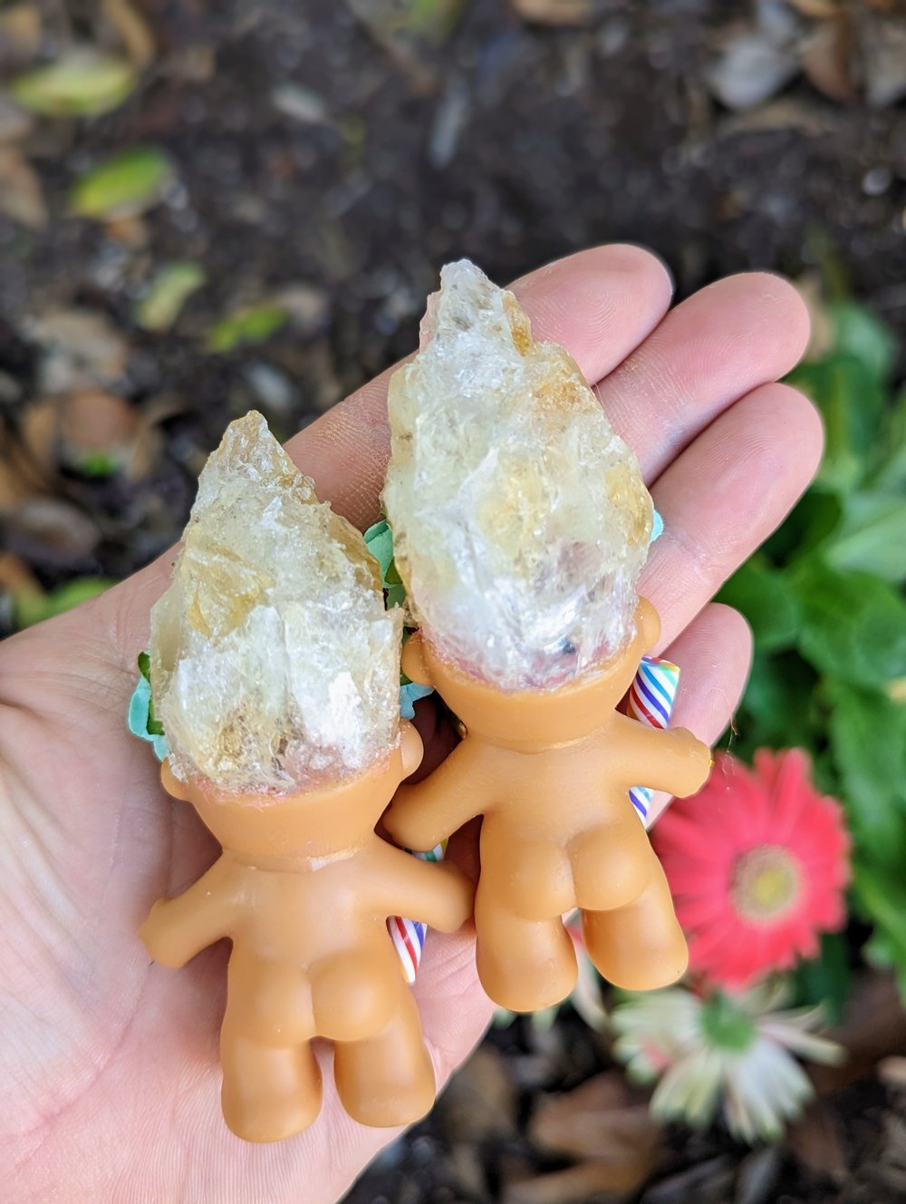 Citrine Lucky Shorty Troll 3.5"
