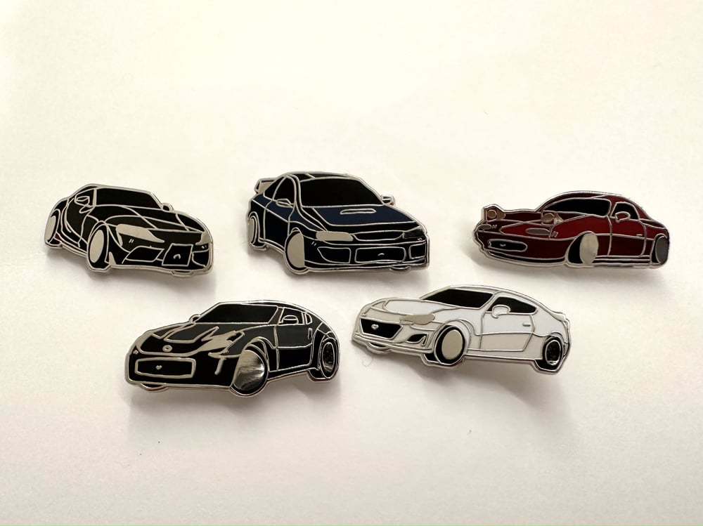 Image of JDM Car Hard Enamel Pins