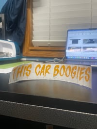 This car boogies sticker