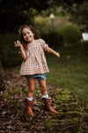 Fiona Tunic Gingham Roasted Pecan RTS