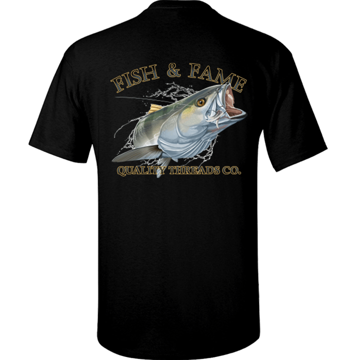 SEA BASS STRIKE Tee (black) | Fishing Hoodie | Sportfishing Jacket ...